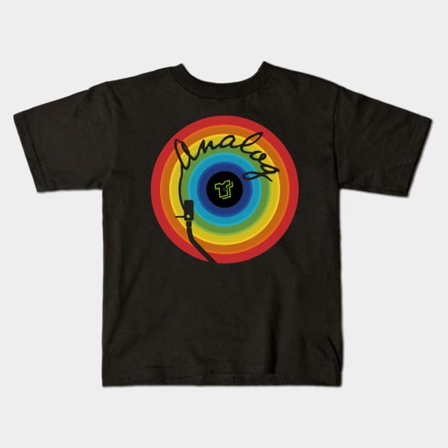 vinyl Kids T-Shirt by justduick